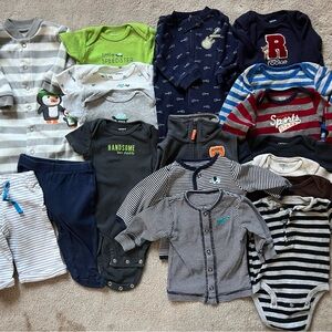 Assorted Baby Onesies and Outfits (3 Months - Lot)